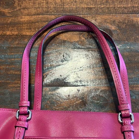 Coach Peyton Leather Jordan Double Zip Carryall - Picture 8 of 16